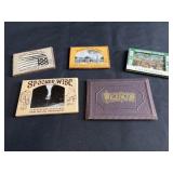 Collection of souvenir photos, mini postcards, &