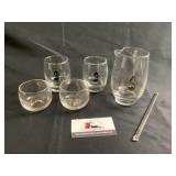 The Playboy Club drink glass set