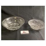 Glass serving bowls