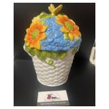 Retired Pier 1 Imports ceramic cookie jar or