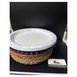 Assorted paper and plastic tableware