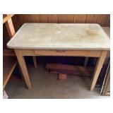 Vintage enamel, top desk or table