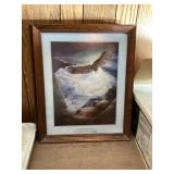 Assorted pictures and picture frames