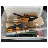 Paint brushes and supplies