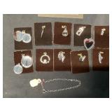 Sterling Silver Charms and Bracelet