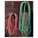 Garden hose and power cord