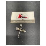 Dragonfly pendant marked 925
