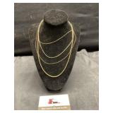 Gold filled necklaces