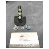 Sterling and 925  Possibly Turquoise