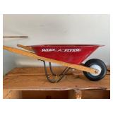Doll sized Wheelbarrow Radio Flyer