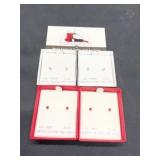 Ruby and  Diamond Earrings
