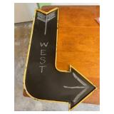 Chalkboard arrow