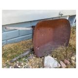 Rustic wheelbarrow for decor