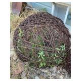 30 inch Barb Wire Decor ball