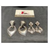 Earrings Marked 925 Italy and Mexico