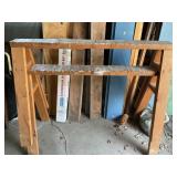 Wood saw horses