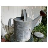 Galvanized watering can