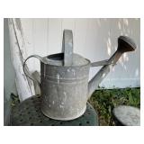 Galvanized watering can