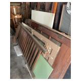 Railing and antique doors