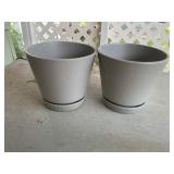 Stoneware planters