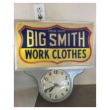 Big Smith Work Clothes Sign/ Clock