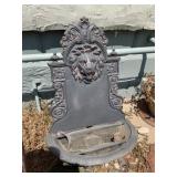 Metal wall hanging Lion fountain