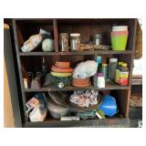 Garden misc.  contents of shelf