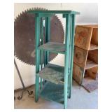 Wood green shelf