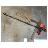 Bar clamp and squares