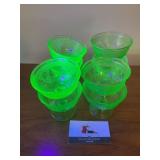 Uranium glass stemware