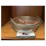 Pink Depression Glass Divided Dish