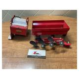 Plow, trailer and Tonka fire truck part