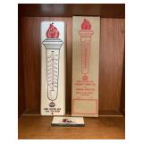 Standard Oil NIB Metal Thermometer