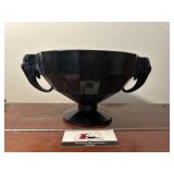 West Moreland Black amethyst elephant bowl