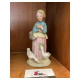 Lefton Goose Lady Figure