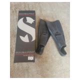 Scuba rubber diving fins