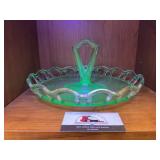 Uranium Glass Serving Platter