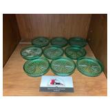 Green Glass Coasters