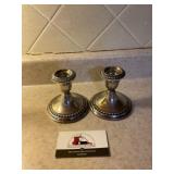 Candle holders marked sterling
