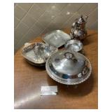 Metal serving set / dishes