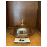 Carnival Glass Covered Dish