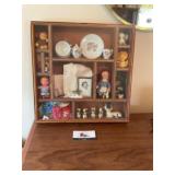 Wall organizer of vintage collectibles
