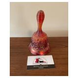 Fenton Amberina glass bell
