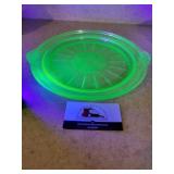 Uranium glass pie dish