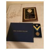 Paul Harris fellow award, medal and plaque
