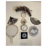 Fans and Needlework Wall Art