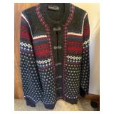 Size XL Wool Sweater Made in Norway