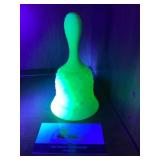 Frosted Uranium Glass Bell