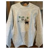 Size L Cross Stitch Sweatshirt