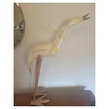Wooden crane decor